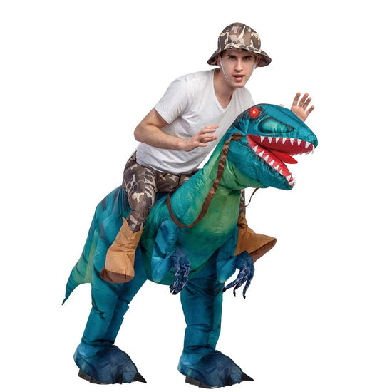 Inflatable Dinosaur Costume for Adult Halloween Costume Women Man Funny Blow up Costume for Halloween Party Cosplay