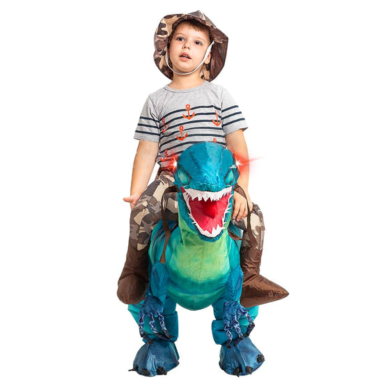 Funny Inflatable Dinosaur Costume for Kids Cotton Halloween Party Cosplay for Boys and Girls