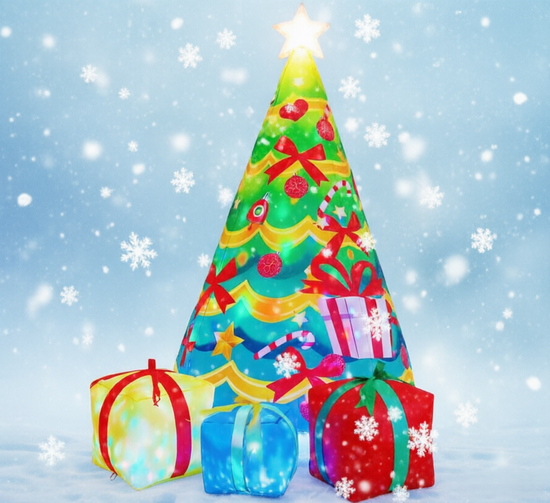 OranEden LED Lights Toy Tree Inflatable Hot Selling Factory Price Blow-up Party Present Christmas Toys