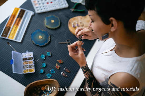 DIY fashion jewelry projects and tutorials