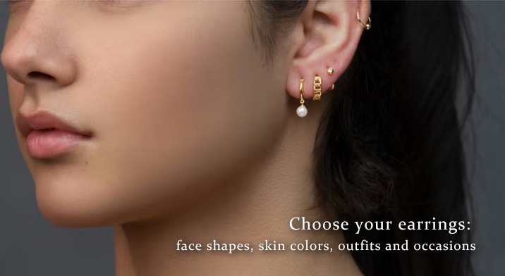 Choose your earrings: face shapes, skin colors, outfits and occasions