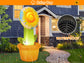 5.5 FT Spring Inflatable Sunflower Outdoor Decoration, Head-Wagging Flowers with LED Lights for Spring Yard Garden Lawn