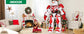 6.5 FT Tall Christmas Mechanical Armor Warrior Snowman Outdoor Large Inflatable Model