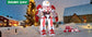 6.5 FT Tall Christmas Mechanical Armor Warrior Snowman Outdoor Large Inflatable Model