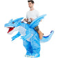Inflatable Dinosaur Costume for Adult Halloween Costume Women Man Funny Blow up Costume for Halloween Party Cosplay