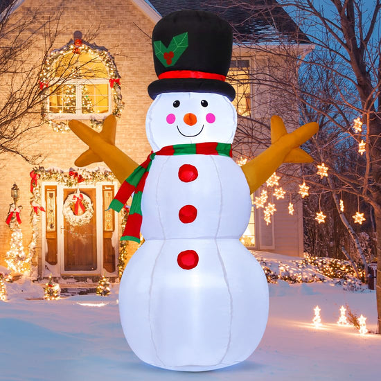 5 FT Christmas Snowman Inflatable Decoration Blow Up Snowman Outdoor Christmas Yard Decoration with Branch Hand Blow Up Holiday Indoor Outdoor Party Garden Yard Decoration Visit the GOOSH Store 4.4 4.4 out of 5 stars   (3,684)