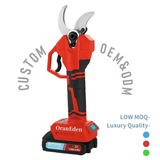 OranEden 21v Lithium Battery Cordless Hedge Trimmer Charging Garden Hedge Trimmer Plastic DIY Electric Scissors