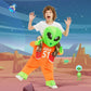 Funny Alien Inflatable Costume for Kids PVC Material for Boys and Girls Halloween Fancy Party Cosplay