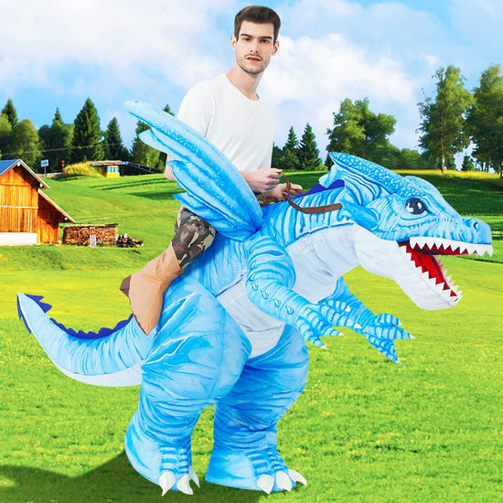 Inflatable Dinosaur Costume for Adult Halloween Costume Women Man Funny Blow up Costume for Halloween Party Cosplay