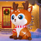 5 FT Christmas Inflatable Reindeer Outdoor Decoration Blow Up Yard Cute Deer with Built-in LEDs