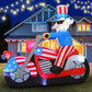 6 FT 4th of July Patriotic Inflatable Decorations Uncle Sam Blow Up Yard with LED Lights for Holiday Party Independence Day Memorial Day Decor