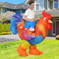 Adult Ride-on Inflatable Chicken Costume Rooster Blow Halloween Birthday Christmas Cosplay Animal Shape Chicken Costume