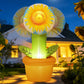 5.5 FT Spring Inflatable Sunflower Outdoor Decoration, Head-Wagging Flowers with LED Lights for Spring Yard Garden Lawn