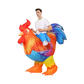 Adult Ride-on Inflatable Chicken Costume Rooster Blow Halloween Birthday Christmas Cosplay Animal Shape Chicken Costume