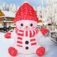 4.4 FT Christmas Inflatables Outdoor Decorations, Inflatable Baby Snowman with Red Hat Gloves Blow Up Yard Decoration Build-in LEDs