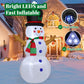 4 FT Christmas Inflatables Snowman Outdoor Decorations Blow Up Yard Decoration with LED Lights