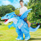 Inflatable Dinosaur Costume for Adult Halloween Costume Women Man Funny Blow up Costume for Halloween Party Cosplay