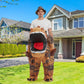 Inflatable Dinosaur Costume Adults Halloween Party Blow up T Rex Outfit, Lightweight & Flexible for Cosplay, Parades