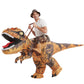 Inflatable Dinosaur Costume Adults Halloween Party Blow up T Rex Outfit, Lightweight & Flexible for Cosplay, Parades