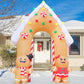 11.8 FT Christmas Inflatables Decorations Archway, Gingerbread Inflatable Yard Decorations with LED Lights, Inflatable Christmas Arch for Outdoor Party Yard Decor
