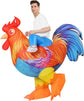 Adult Ride-on Inflatable Chicken Costume Rooster Blow Halloween Birthday Christmas Cosplay Animal Shape Chicken Costume