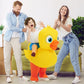 Kids Inflatable Yellow Duck Costume Cute Blow-up Halloween Party Decorations for Funerals