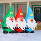 7.5 FT Long Christmas Inflatable Gnomes Outdoor Decoration Blow Up Yard Three Gnomes Holding Hands with Built-in LEDs for Indoor Party Garden Lawn Decor