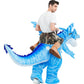 Inflatable Dinosaur Costume for Adult Halloween Costume Women Man Funny Blow up Costume for Halloween Party Cosplay