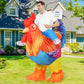 Adult Ride-on Inflatable Chicken Costume Rooster Blow Halloween Birthday Christmas Cosplay Animal Shape Chicken Costume