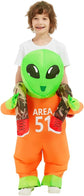 Funny Alien Inflatable Costume for Kids PVC Material for Boys and Girls Halloween Fancy Party Cosplay