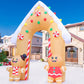 11.8 FT Christmas Inflatables Decorations Archway, Gingerbread Inflatable Yard Decorations with LED Lights, Inflatable Christmas Arch for Outdoor Party Yard Decor