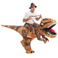 Inflatable Dinosaur Costume Adults Halloween Party Blow up T Rex Outfit, Lightweight & Flexible for Cosplay, Parades