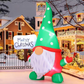 6 FT Inflatable Christmas Gnome Child Hot Selling LED Light Outdoor Christmas Decorations