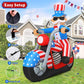 6 FT 4th of July Patriotic Inflatable Decorations Uncle Sam Blow Up Yard with LED Lights for Holiday Party Independence Day Memorial Day Decor