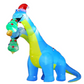 10FT Dinosaur Eats Christmas Tree Festive Party Decoration with Unique Design