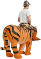 Adult Halloween Inflatable Tiger Costume Funny Blow-up Cosplay for Men and Women for Party Decorations