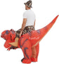 FunPuff PVC Inflatable Dinosaur Costume for Adults Funny Blow-up Women/Man Halloween Fancy Party Cosplay for Halloween