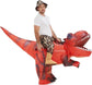 OranEden PVC Inflatable Dinosaur Costume for Adults Funny Blow-up Women/Man Halloween Fancy Party Cosplay for Halloween