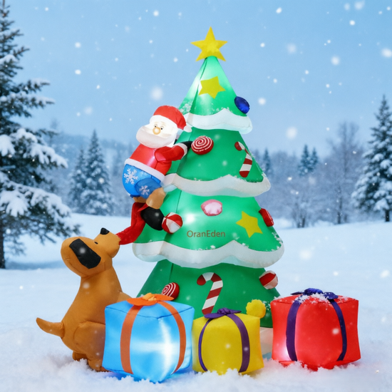OranEden LED Lights Christmas Tree Inflatables Indoor Party Toys Decorations Toy Christmas Trees