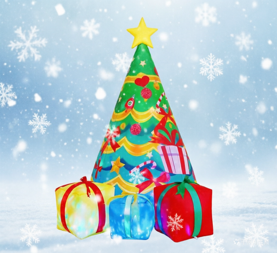 FunPuff LED Lights Toy Tree Inflatable Hot Selling Blow-up Party Present Christmas Toys