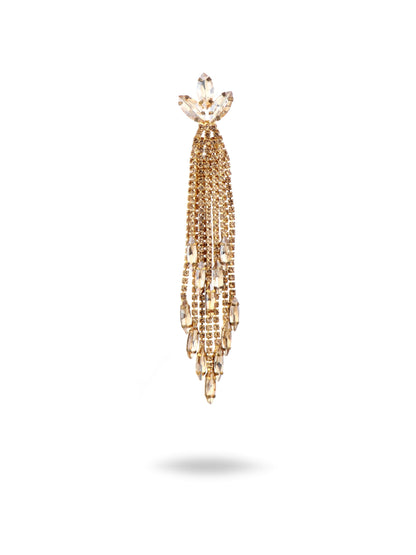 Forget Me Not Crystal Tassel Earrings