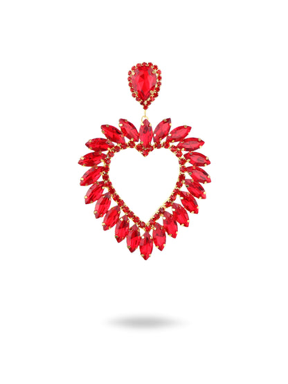 Wavi Heart Sparkling Earrings