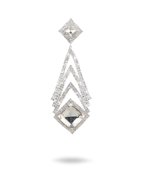 Sound of The Universe Clear Crystal Earrings (7 / PACK)