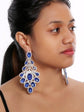 Galina Flower Crystal Teardrop Earrings (7 / PACK)