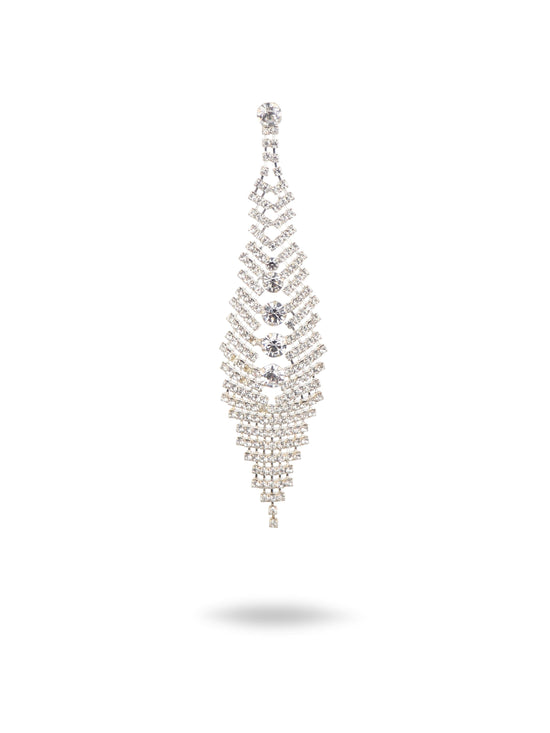 Aurora Eye White Statement Earrings  (7 / PACK)