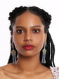 Black Magic Doll Beaded Statement Earrings