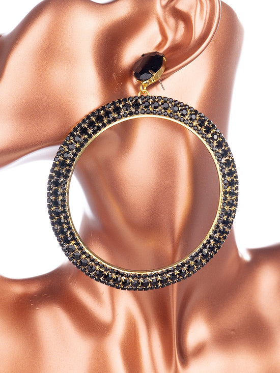 Energy Circle Huge Hoop Earrings