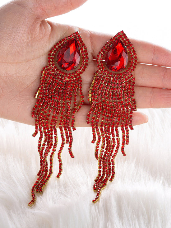 Jellyfish Tassel Fringe Earrings