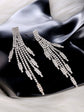 Cypress Leaves Crystal Fringe Earrings (7 / PACK)