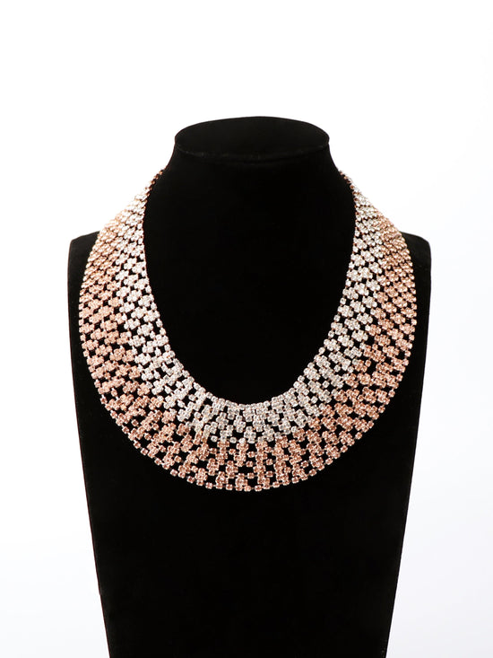 Sliver&Rosegold Chain Layered Necklace